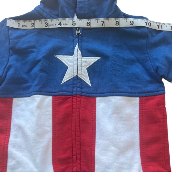 Marvel Captain American Jacket Size 12 M - Picture 7 of 9